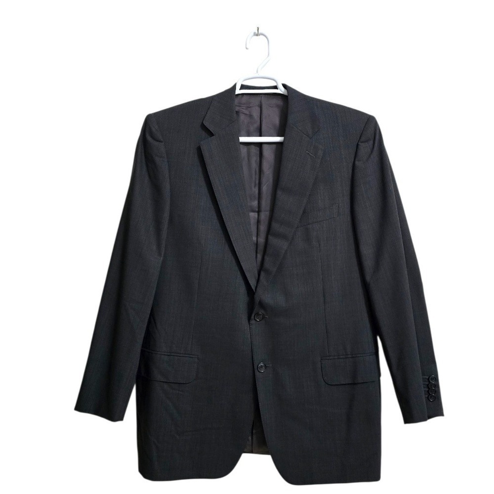 Ermenegildo Zenga Vintage Super 100's Wool Single Breasted Blazer Sz 46R